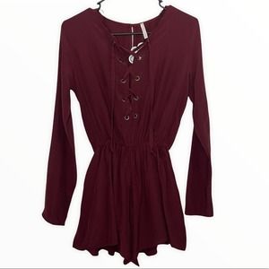 Sage Women’s Free Your Soul Mulberry Romper NWT S